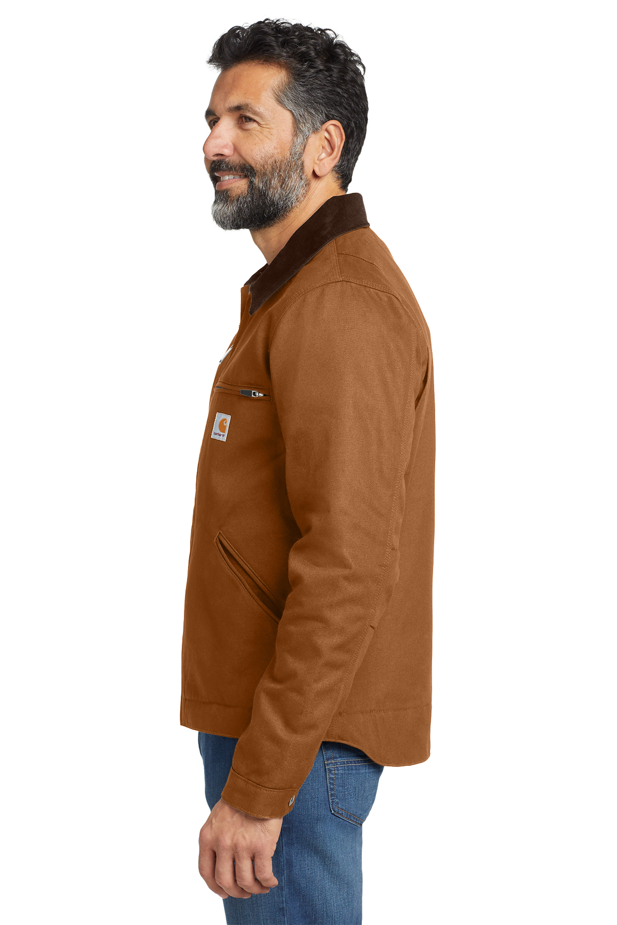 Carhartt ブラウン Detroit jacket Carhartt Men's Tall Brown Duck Detroit Jacket