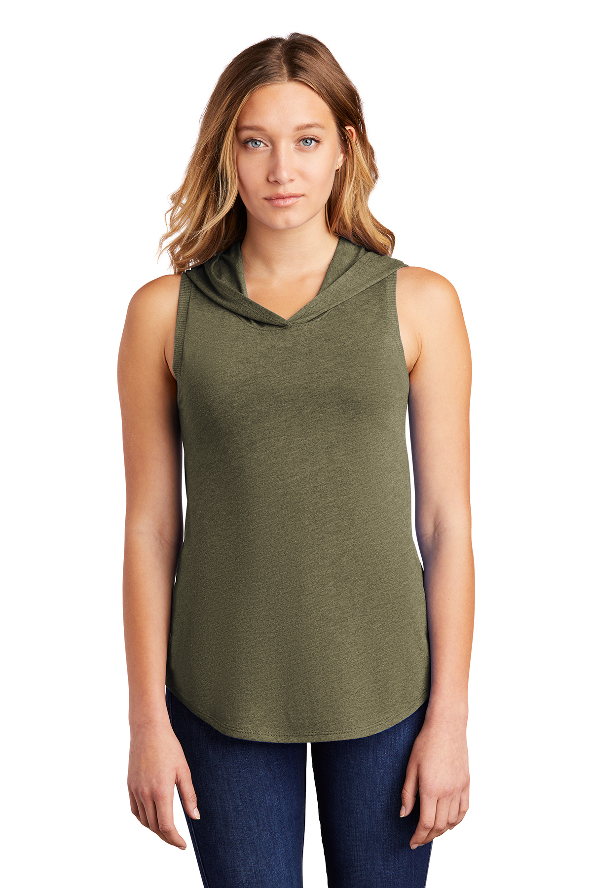 District Women's Perfect Tri Sleeveless Hoodie | Product | SanMar
